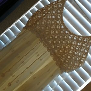 Beautiful cream colored dress with lace